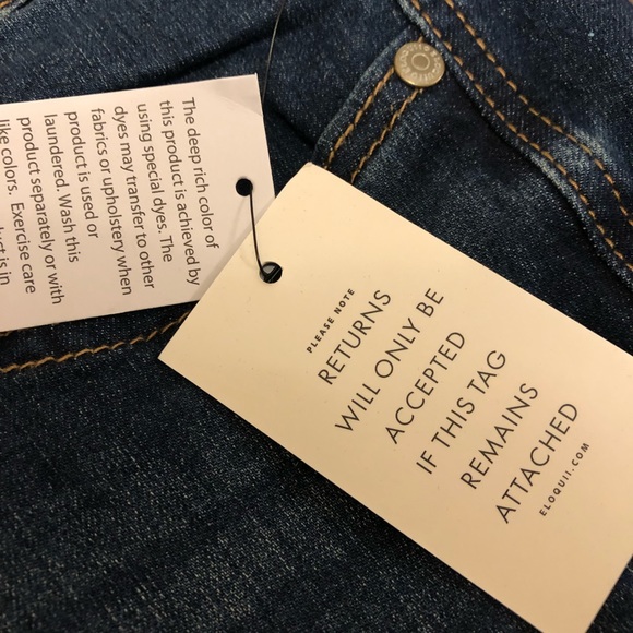 NWT Eloquii Peach Lift Distressed Skinny Jeans 24G - Picture 5 of 8